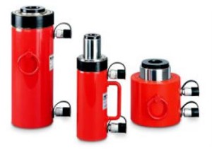 YCH-33/250 - cylinder przelotowy, podwójnego działania, nośność 33t, skok 250mm